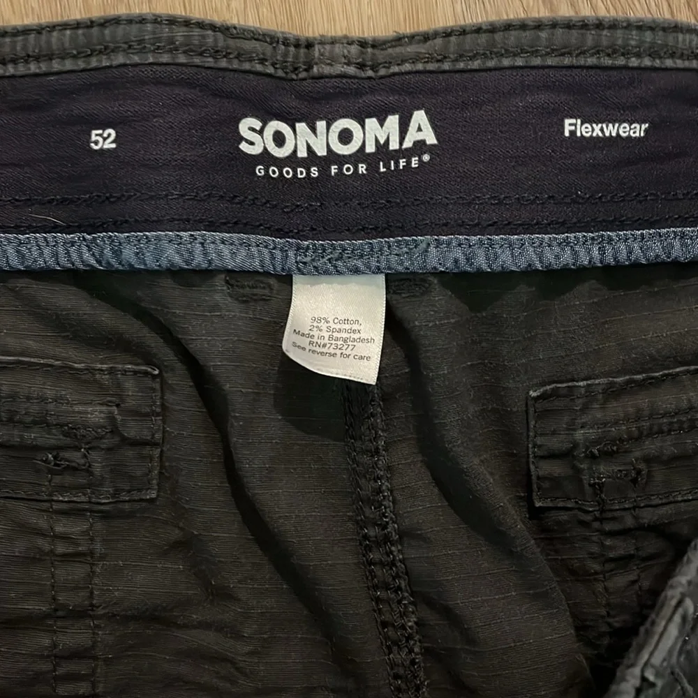 Men’s Big and Tall  Sonoma Flexwear Ripstop Cargo 8”Shorts Navy Blue 52 - Picture 3 of 4